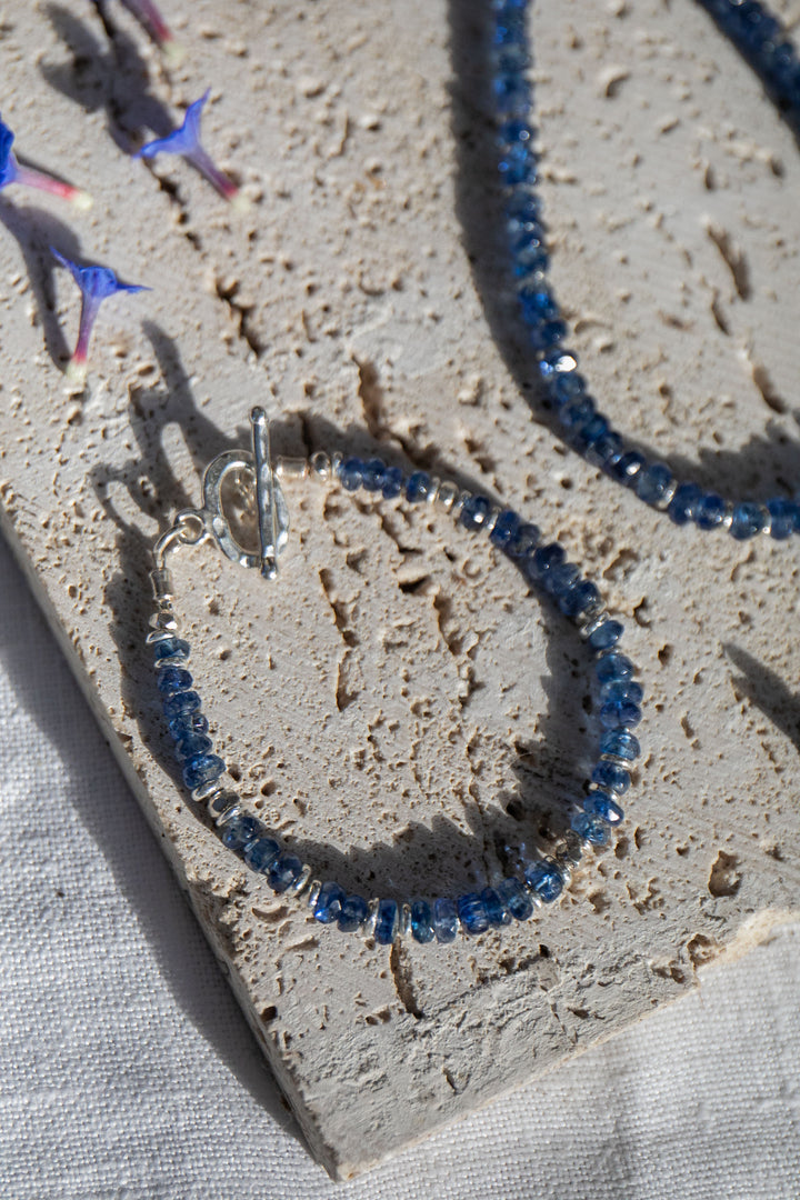 Kyanite Bracelet with Thai Hill Tribe Silver