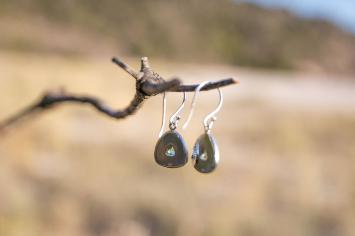 Gorgeous Indicolite or Blue Tourmaline Earrings in Sterling Silver