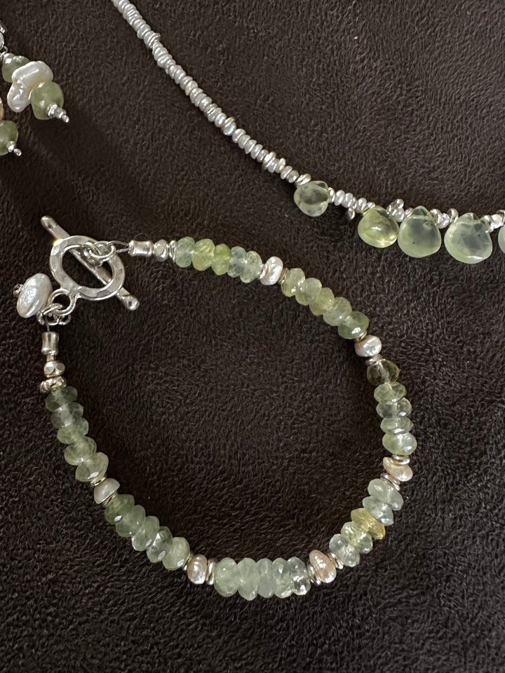 Reserved for Sharareh - Prehnite Set