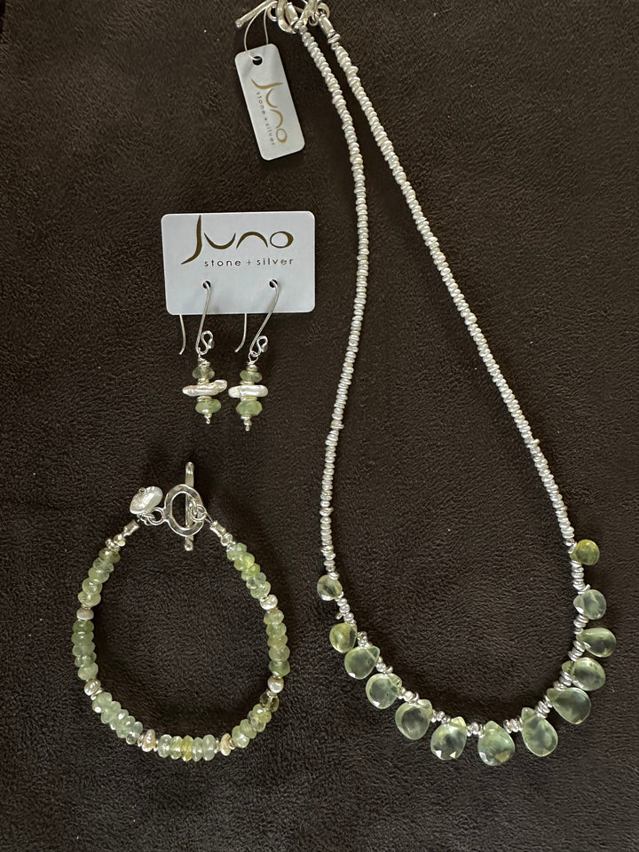 Reserved for Sharareh - Prehnite Set