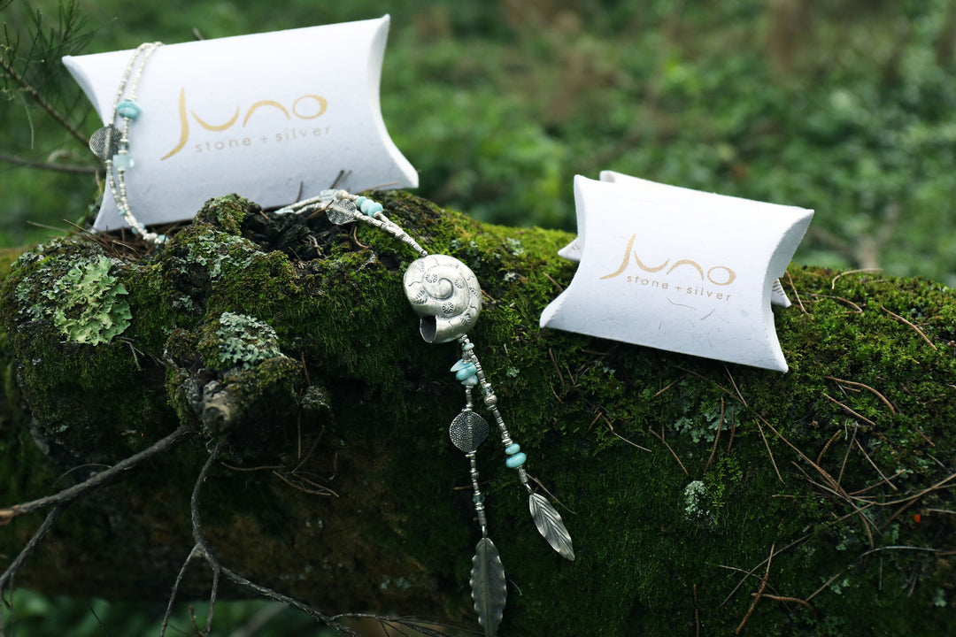 Lovely Amazonite Ring in Beaten Sterling Silver Setting and Adjustable Band - Amazonite Jewelry - Gemstone Ring