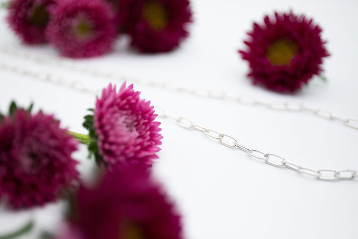 Sterling Silver Chain Link Chain - 18 Inch Chain - 18" - 45cm Chain