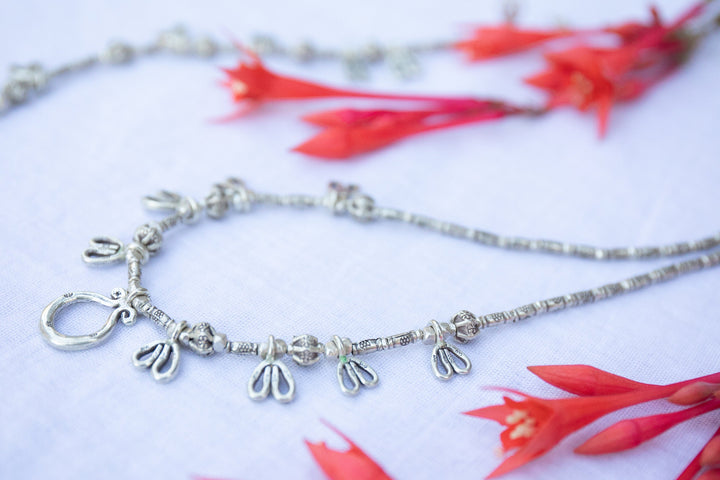 Handmade Thai Hill Tribe Silver Charm Necklace