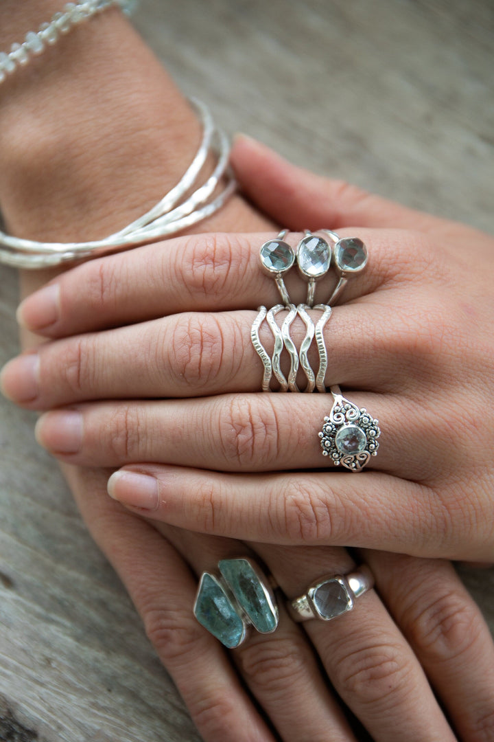 Thai Hill Tribe Silver Multi Band Ring