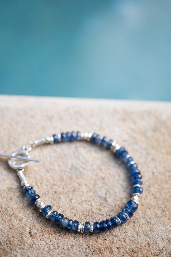 Kyanite Bracelet with Thai Hill Tribe Silver