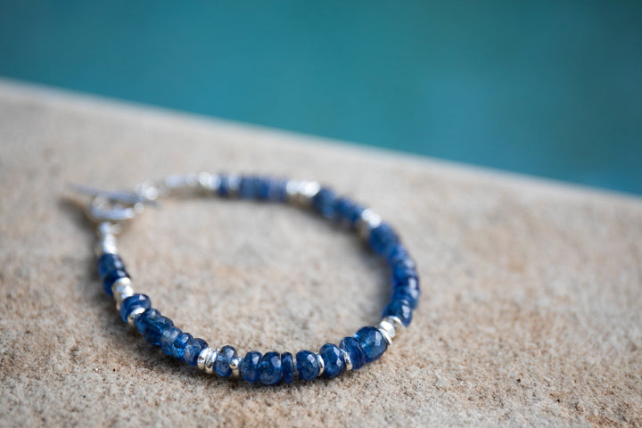 Kyanite Bracelet with Thai Hill Tribe Silver