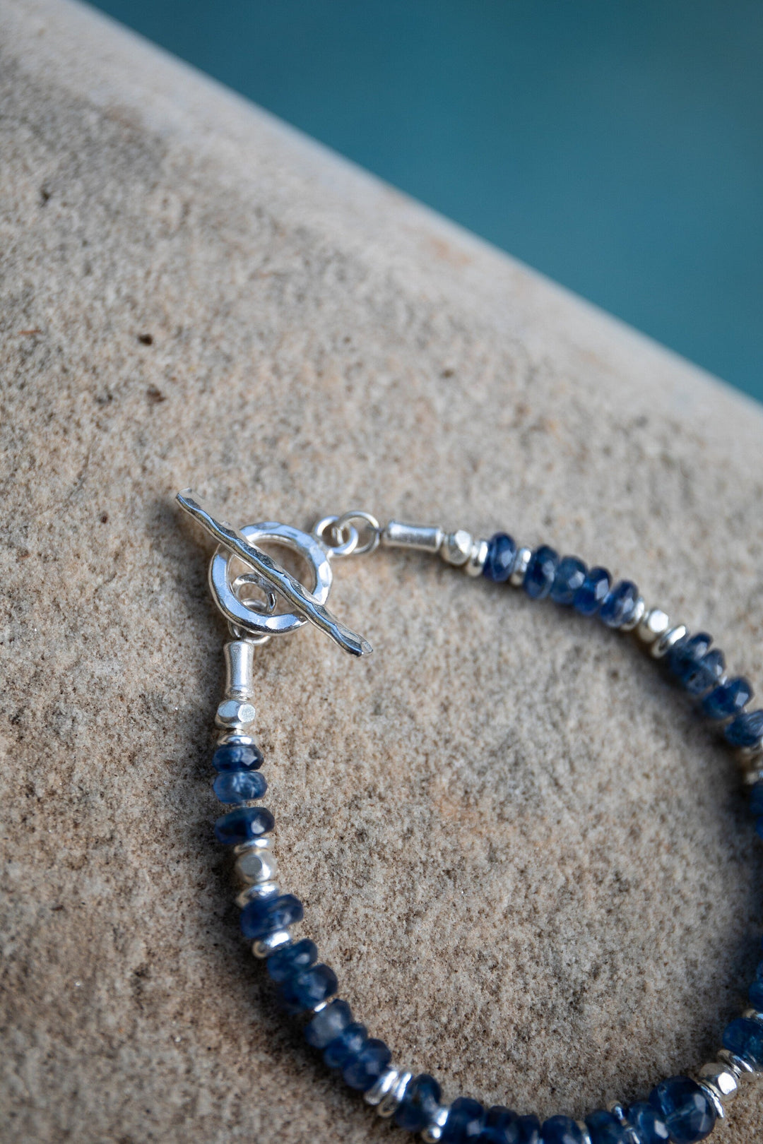 Kyanite Bracelet with Thai Hill Tribe Silver