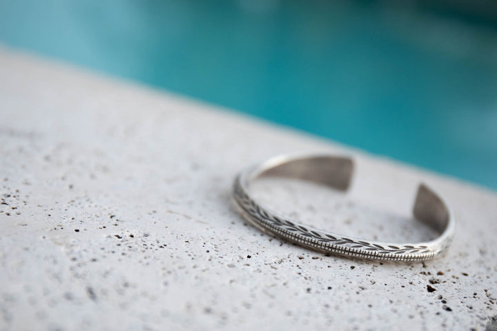 Gorgeous Thai Hill Tribe Silver Bangle