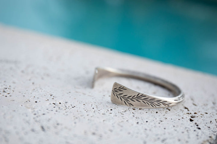 Gorgeous Thai Hill Tribe Silver Bangle