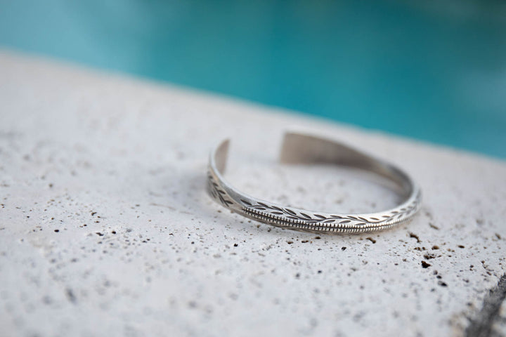 Gorgeous Thai Hill Tribe Silver Bangle