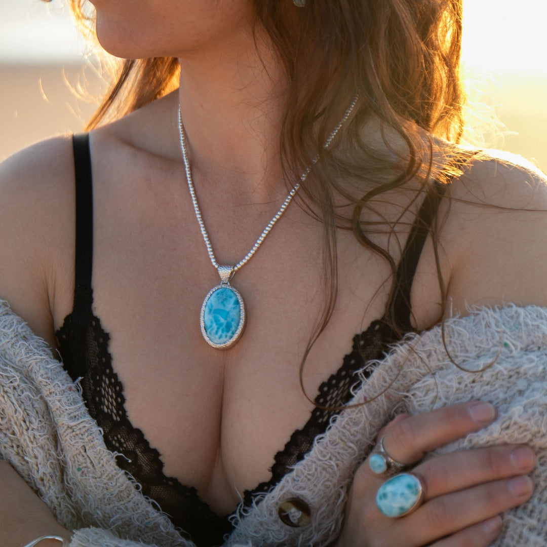 larimar-bezel-silver-pendant