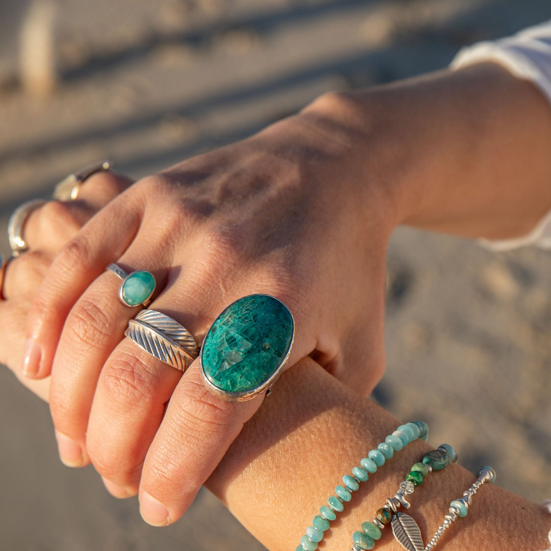 silver-chrysocolla-ring