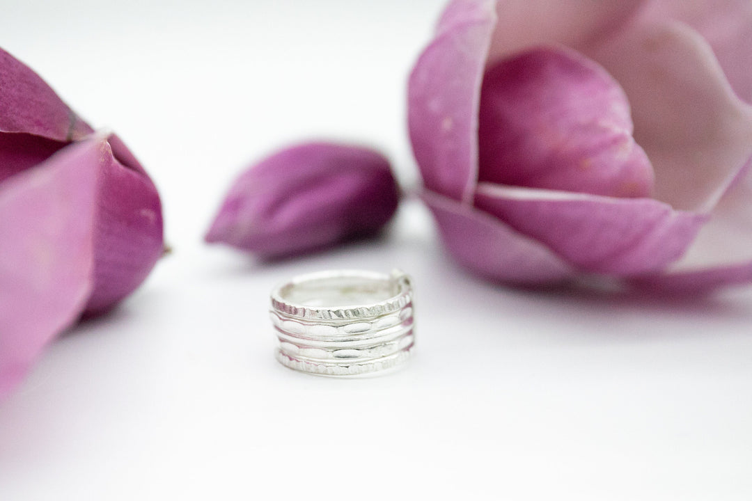 Thai Hill Tribe Silver Stack Ring - Multiple Sizes