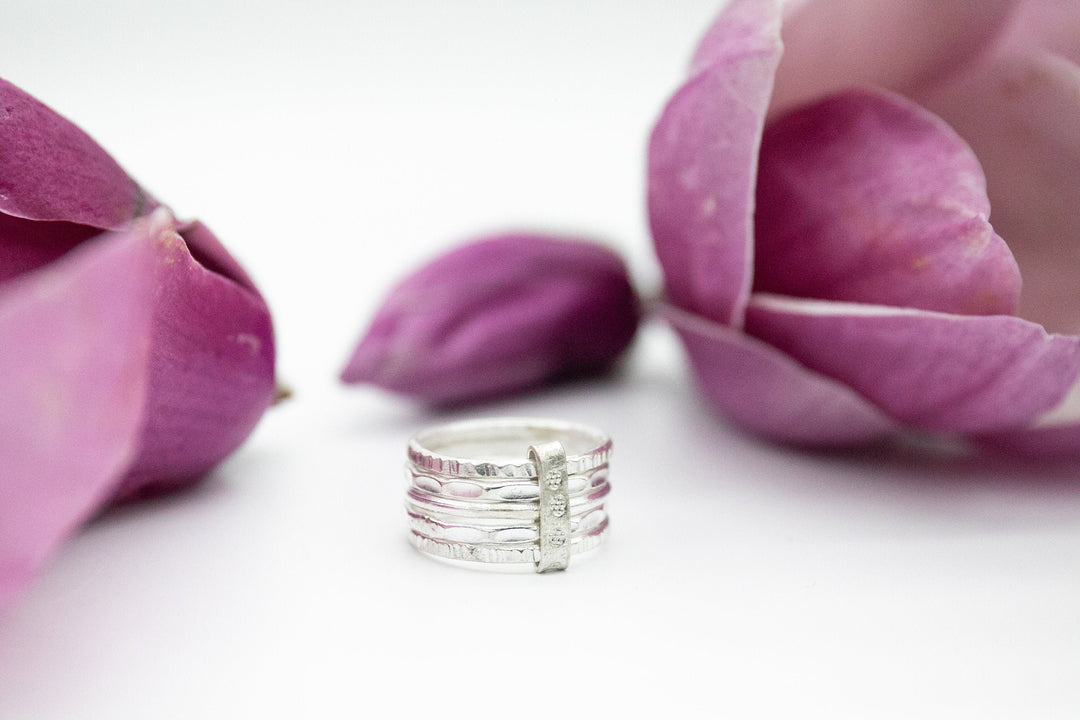 Thai Hill Tribe Silver Stack Ring - Multiple Sizes