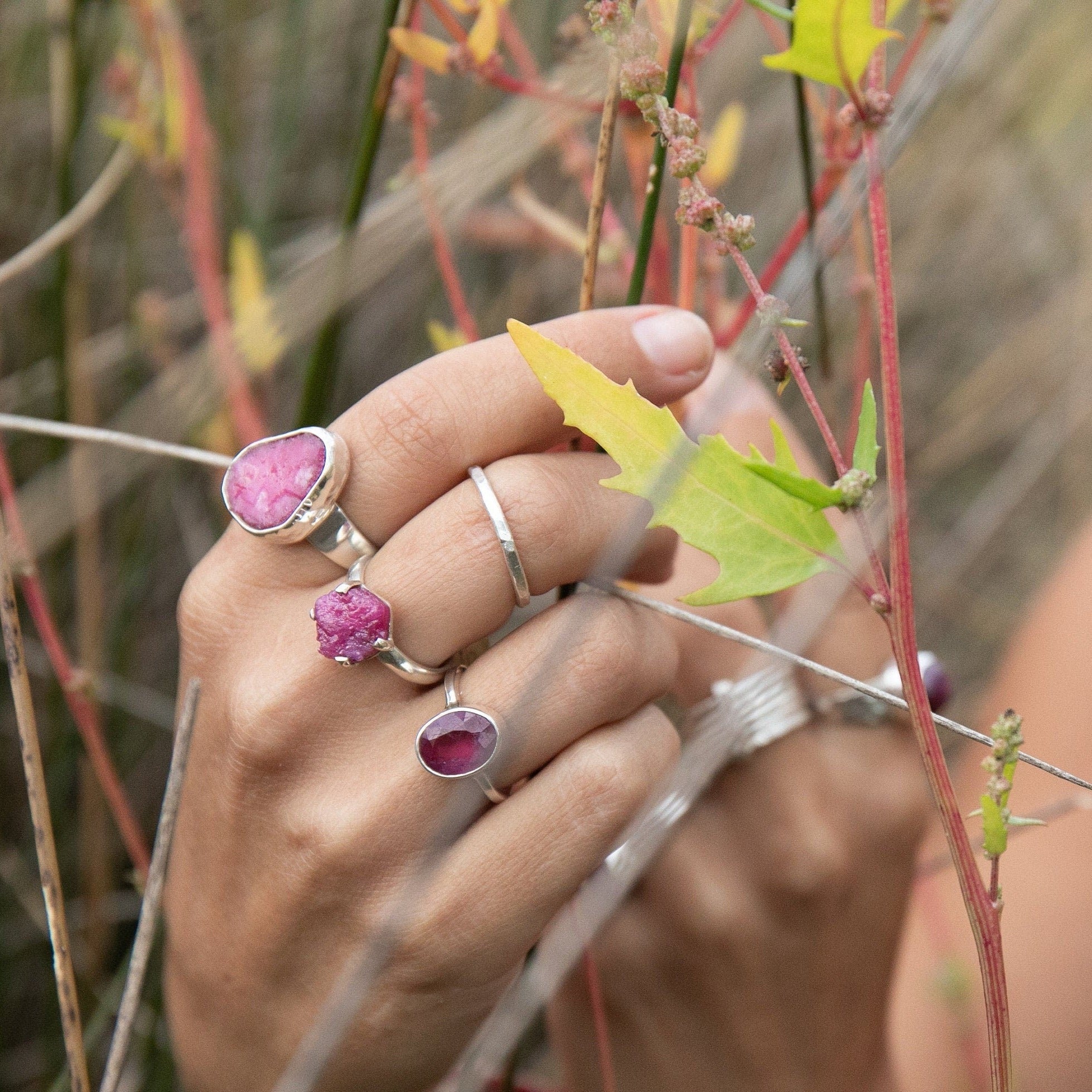 Rough on sale ruby ring