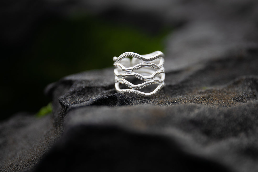 Thai Hill Tribe Silver Multi Band Ring