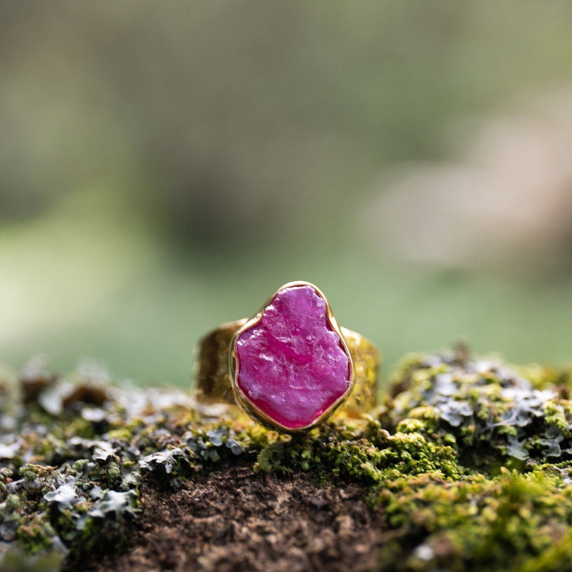 Raw shop ruby ring