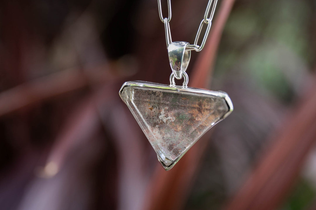 Lodolite Pendant set in Sterling Silver Setting