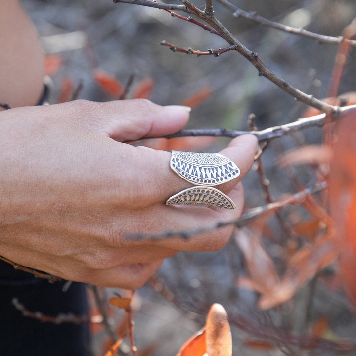 Thai Hill Tribe Silver Ring - Size 7 US